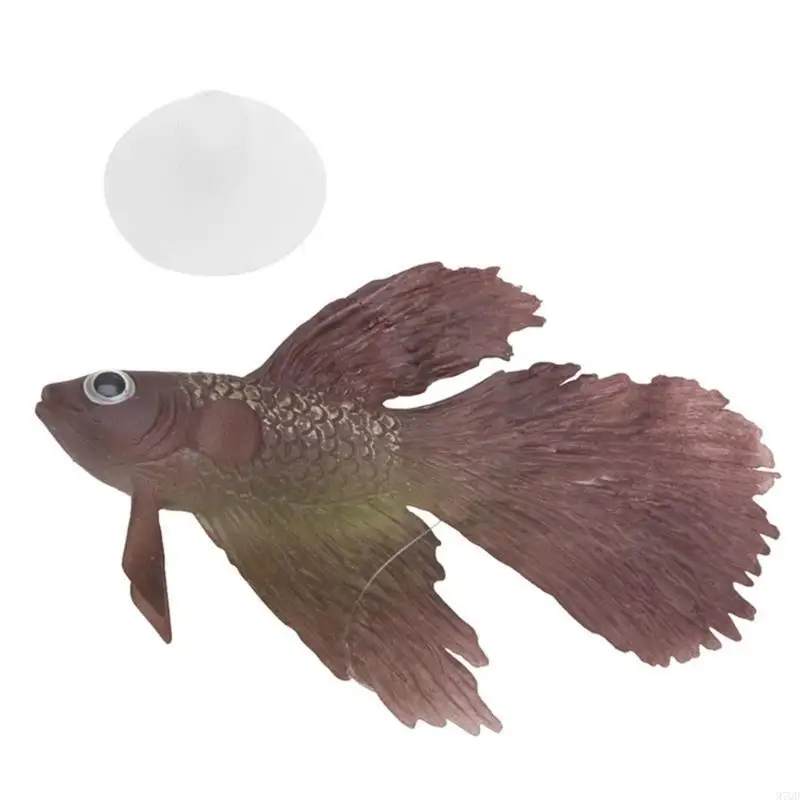 97QD Betta Fish Fish Aquarium Silicone Floating Floy Moviable Fake for Fish for