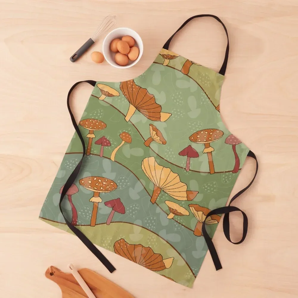 

Mushroom Meadow Apron cook wear Dress All For Kitchen And Home Apron