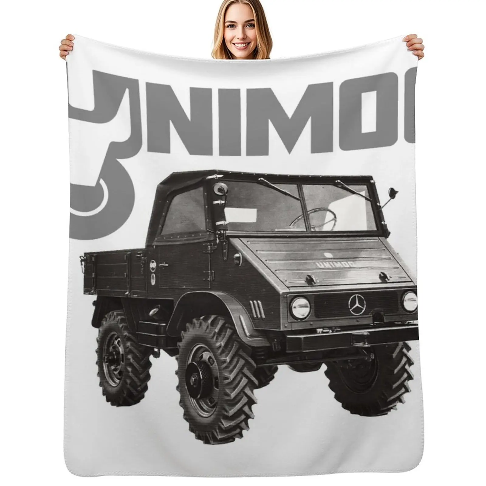 

UNIMOG oldschool Throw Blanket Bed linens Luxury anime Blankets