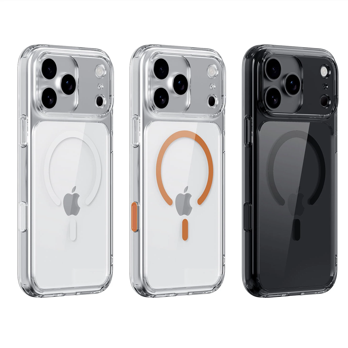 Picture 3: Touch Camera Button Original Clear for Magsafe Case For iPhone 17 Air 17Pro 17Pro Max Wireless Charge Shockproof Hard Cover