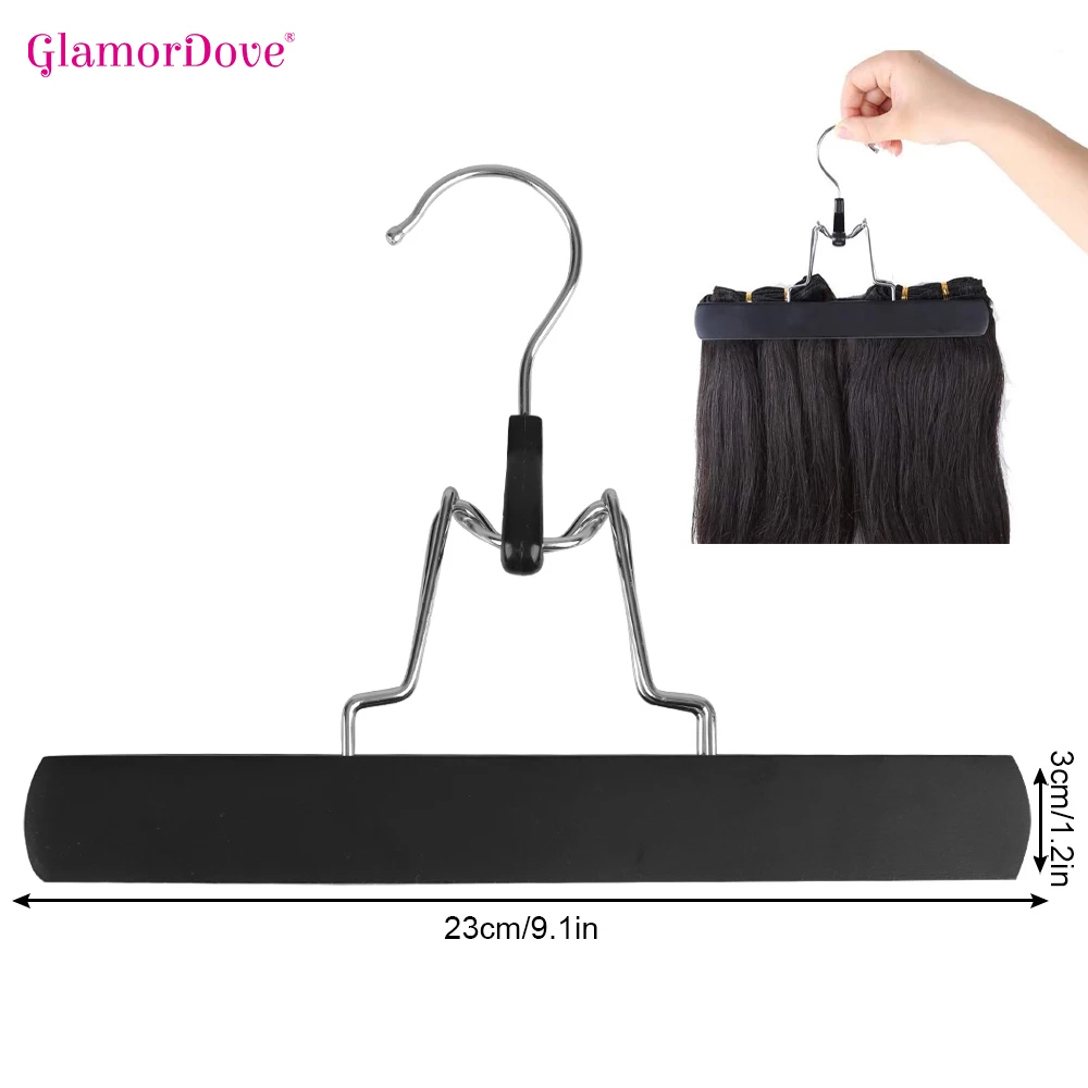 GlamorDove Hair Extension Storage Bag Hair Extension Holder and Hanger Luxury Hair Extension Bag with Hanger