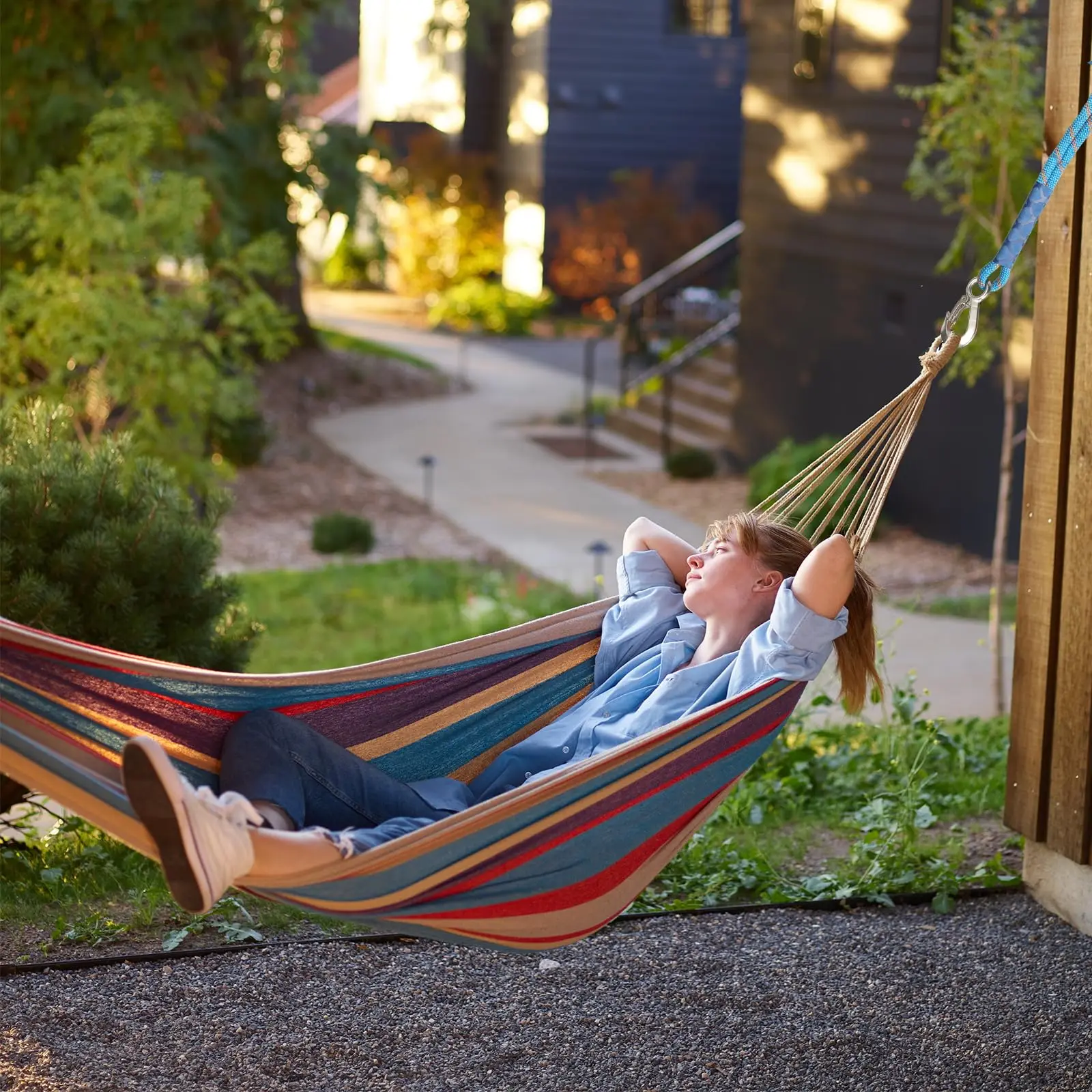 الثقيلة هوك شجرة سوينغ حبل أرجوحة معلقة حزام عدة للداخلية في الهواء الطلق أرجوحة أرجوحة معلقة مقعد فقاعة كرسي 120 سنتيمتر #3