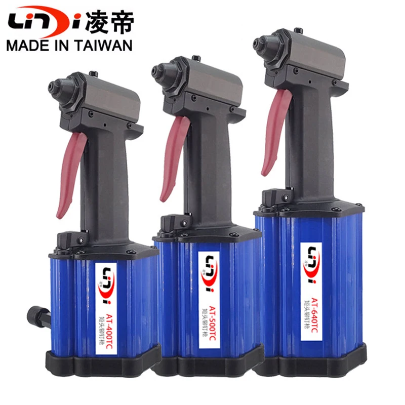 Lingdi AT-500TC industrial grade short head pneumatic rivet gun, core pulling rivet gun, groove pulling rivet gun