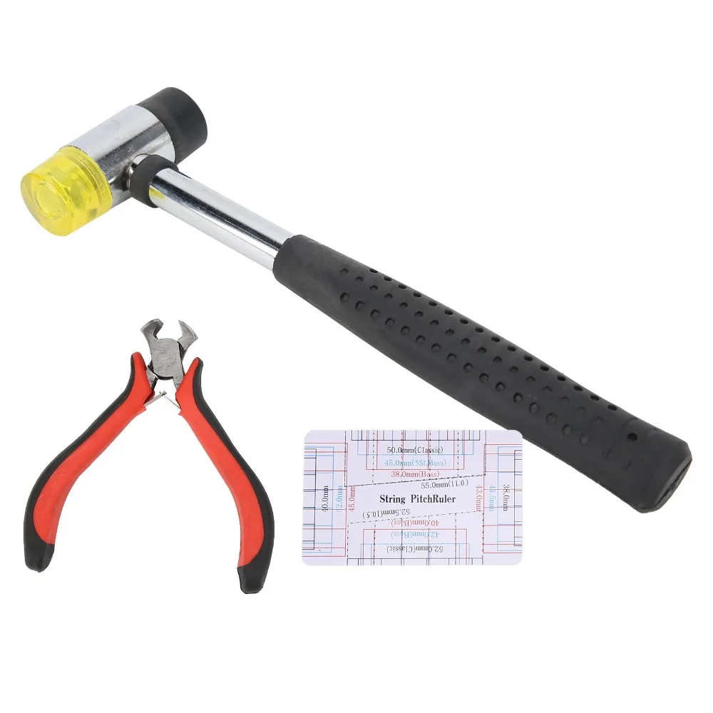 Practical Metal+Plastic Guitar Repair Tool Set Multi-color Guitar Fret Wire Hammer Fret Dressing Tool Kit For Guitar
