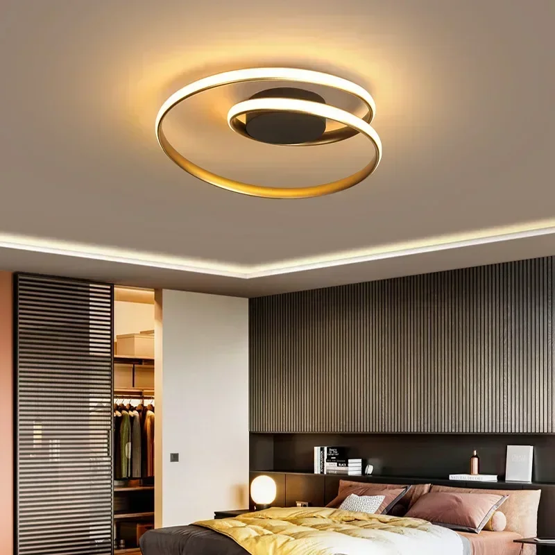 Plafonnier LED au design moderne, luminaire décoratif d'intérieur, idéal pour un salon, une salle à manger, un bureau, une chambre à coucher ou un couloir