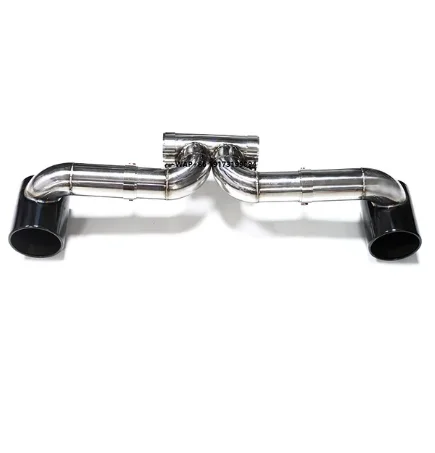 

304 Stainless Steel Exhaust System Muffler Tip Exhaust Pipe Exhaust Tip for Porsche 718 Upgrade GT4 Rear Bumper