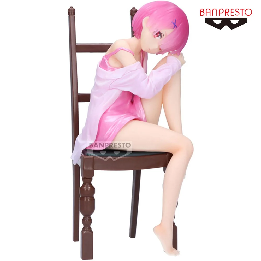 

Banpresto Relax Time Re: Zero Start Life в другом мире Ram, другой цвет Ver. Модели Игрушек коллекционные Аниме фигурки подарок