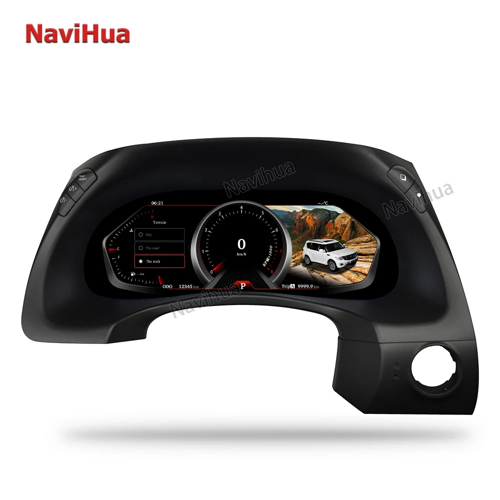 

New Upgrades LCD Dashboard 12.3 Inch Linux System Car Tech Digital Instrument Cluster for Nissan Patrol y62 2015+