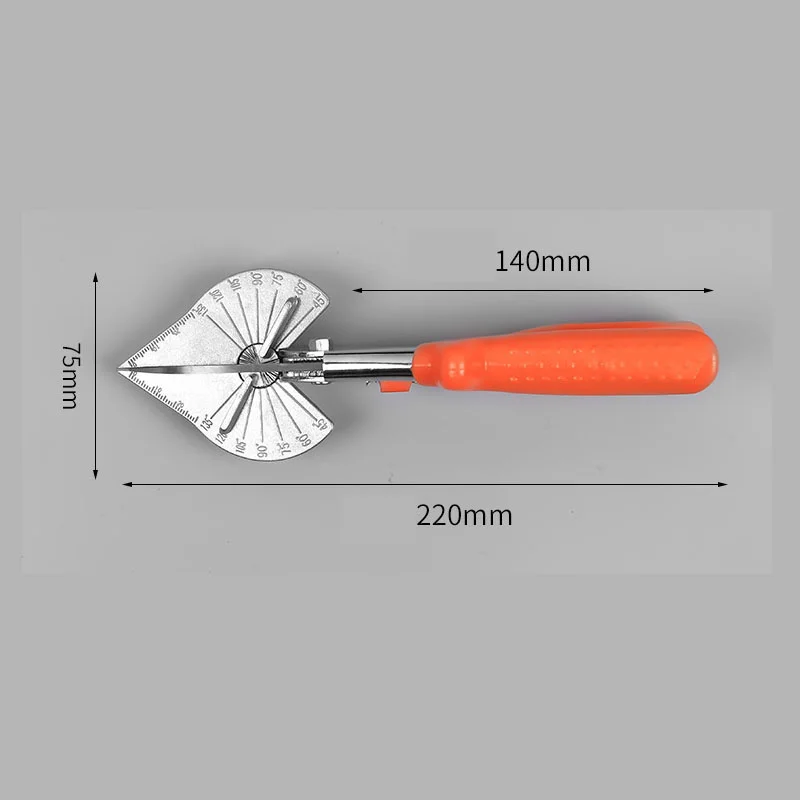 Imagem -06 - Multi Ângulo Mitre Siding Duct Cortador Tubo de Plástico Mangueira Scissor Ferramentas de Corte 45135 Graus Ajustável