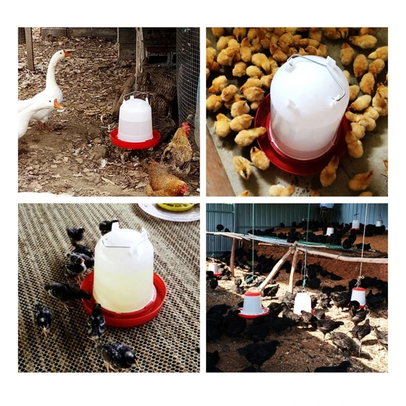 HandsFree Watering Fountain for Chickens, Ducks and Geese Water Dispenser Dropship