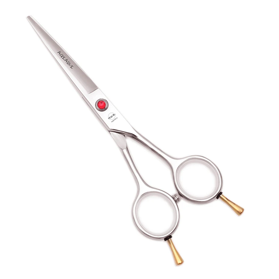 Haarschere Professionelle 5,5" AQIABI Japan Edelstahl Effilierschere Rosa Haarschneideschere für Friseur A1012 – Detail 1