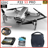 SJRC F22 S3 PRO Drone 4K Professional Camera GPS HD 5G WiFi FPV 3-Axis Gimbal EIS Brushless Foldable RC Quadcopter Toys For Kids