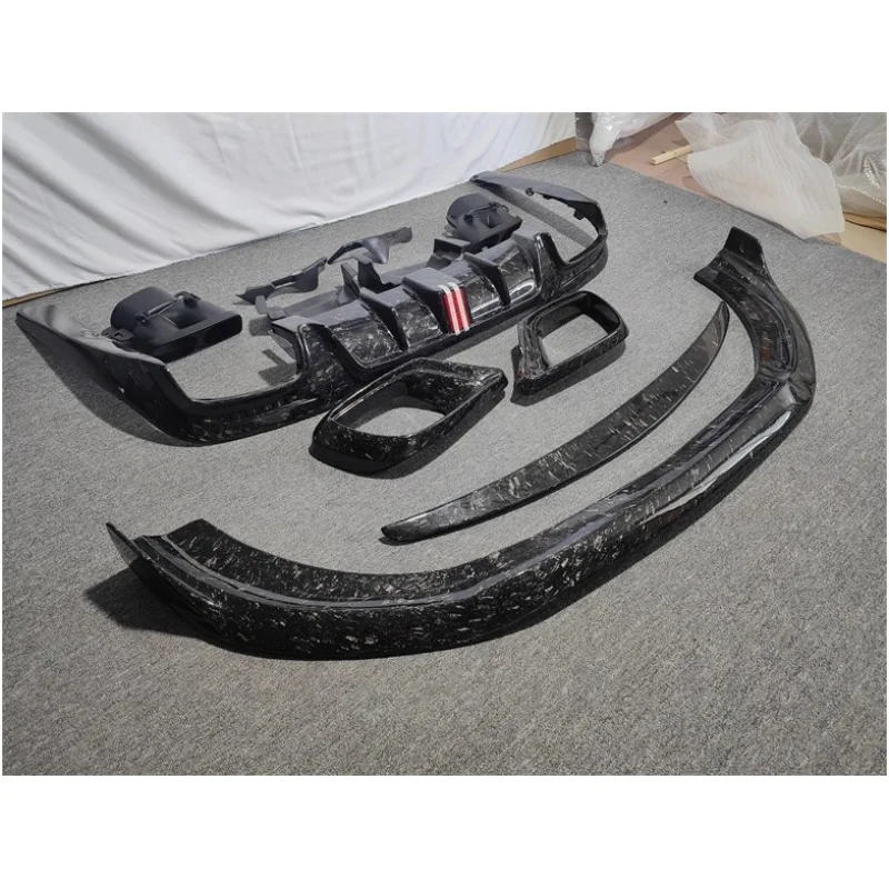 

Комплект кузова из углеродного волокна для Mercedes Benz S-Class W222 2018-2019, модифицированная передняя губа, задняя губа, задний спойлер, отображение вентиляции