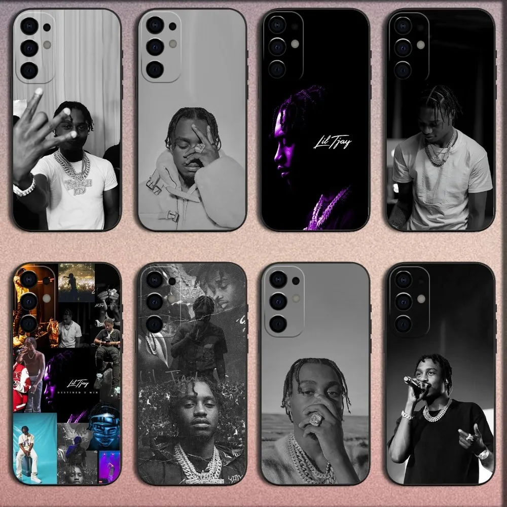 

Rapper L-Lil Tjay 222 Phone Case For Samsung S25,S24,S21,S22,S23,S30,Ultra,S20,Plus,Fe,Lite,Note,10,9,5G Black Soft Cover