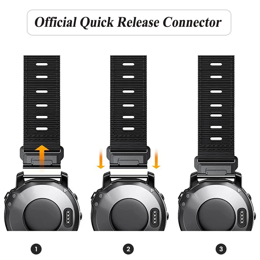 سوار كويك فيت لغارمين تاكتيكس دلتا ، حلقة رياضية ، سوار نايلون لفينيكس 6X 6 برو سولار 7X 7 Epix 5X 5 Plus ، سوار 26