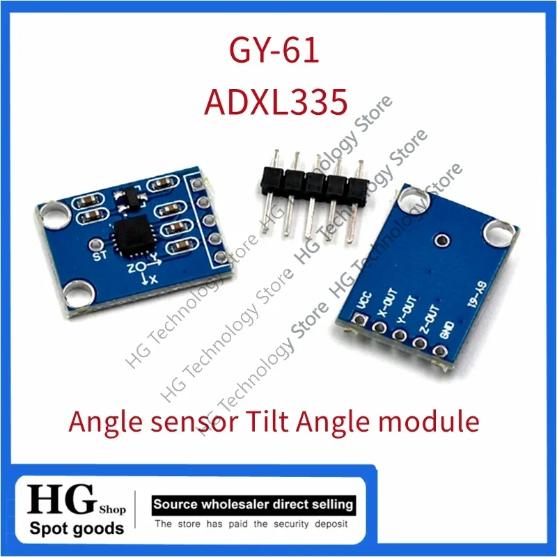 

GY-61 ADXL335 3-Axis Analog Output Accelerometer Module Angular Transducer 3V-5V
