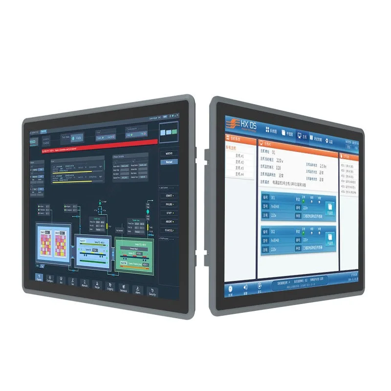 15-Inch rugged tablet monitor touchscreen, explosion-proof and waterproof open frame mounted on the machine monitor
