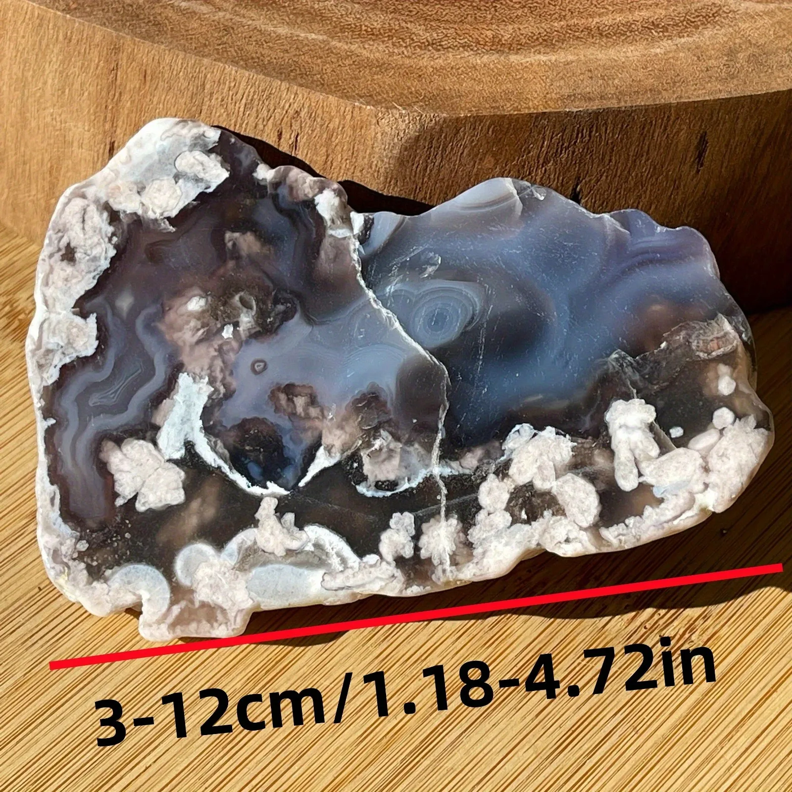 1pc Irregular Blue Cherry Sakura Slices - Home Decor Table Coasters - Stone Collection Selection - Perfect Gift for Festivals - view 3