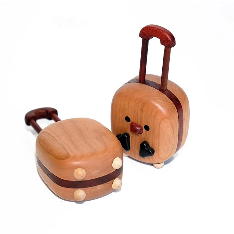 Dollhouse Miniature Items Furniture Accessories Mini Beech Magnet Suitcase/jewelry Box Furniture Decorated  Accessories