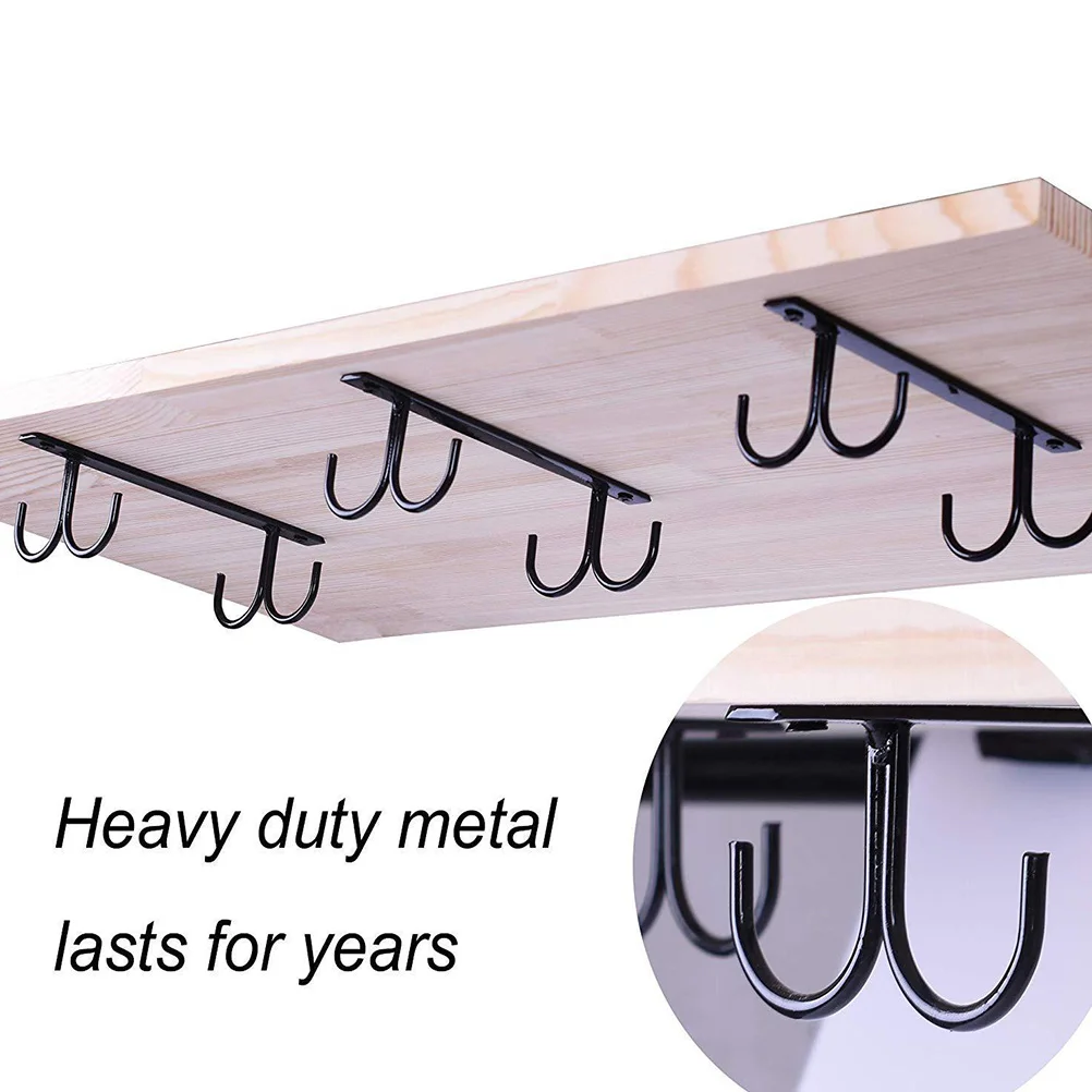 

3 Pcs Cup Holder Glass Rack Tumbler Hanger Cupboard Storage Mug Holders