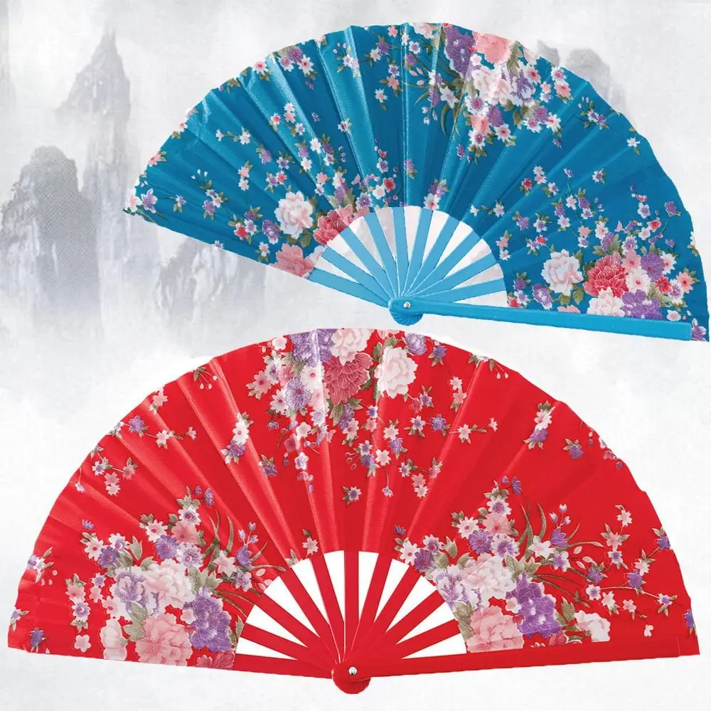 

Веер для тайцзи и йоги, 33 см, пластиковые спицы, 10 цветов, в древнем стиле, для танцевальных выступлений