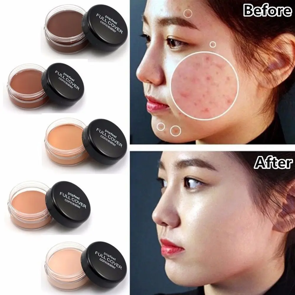 Natural Professional Contouring Cream Oil Control Hide Blemish Full Cover Face Concealer Primer Cosmetic Base Foundation Cream