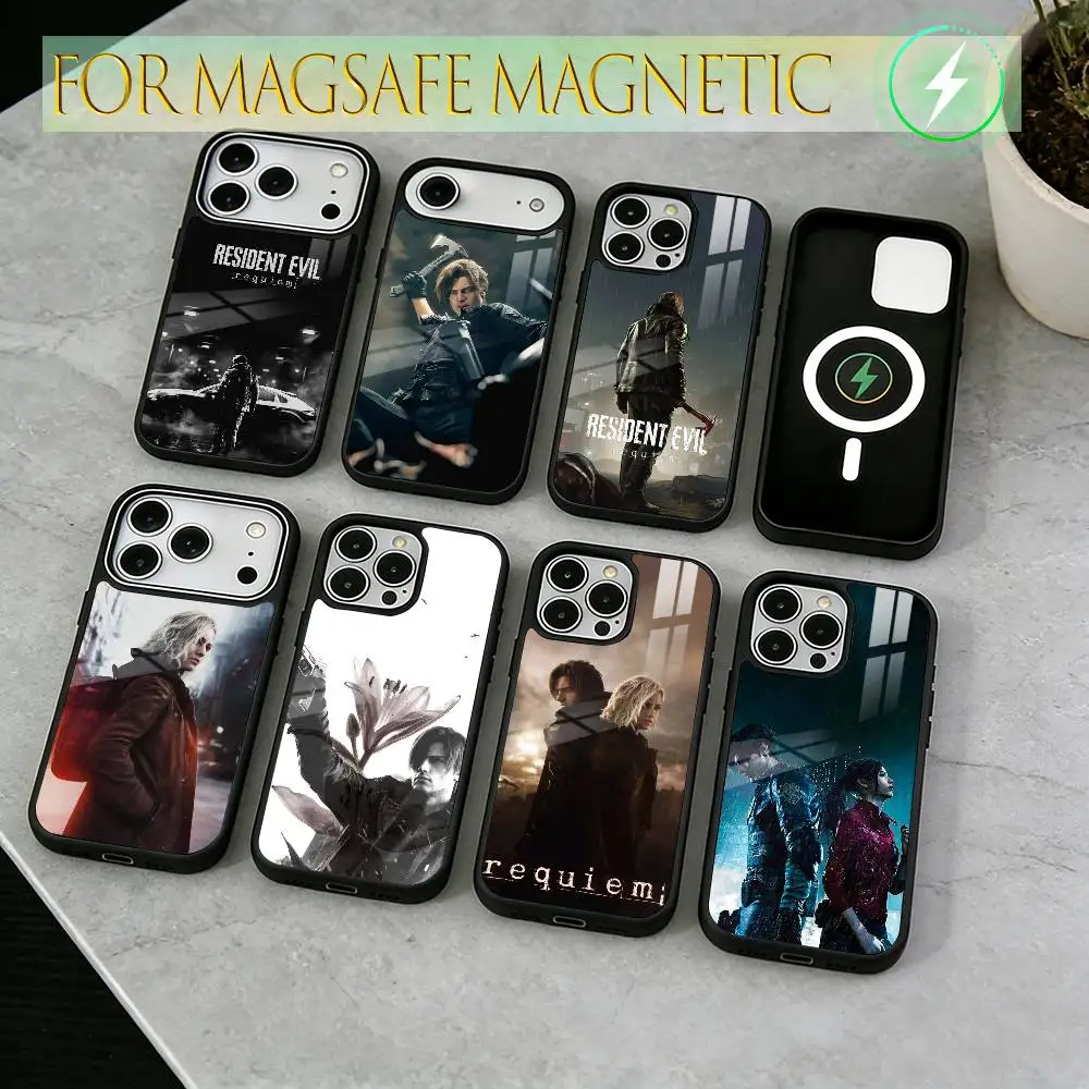 

resident evil requiem Phone Case For iPhone17,16,15,14,13,12,11 Plus,Pro Magnetic with Magsafe Wireless Charging