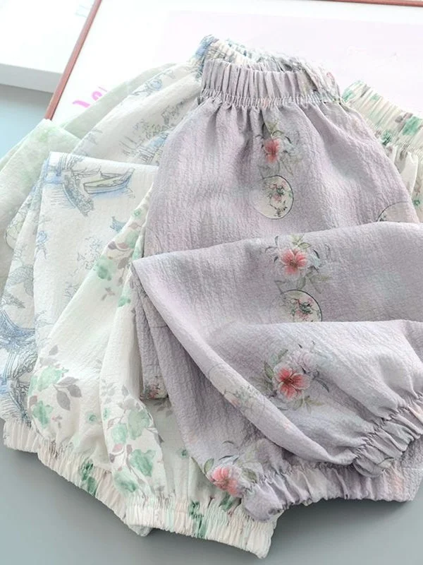 

Girls Summer Thin Mosquito-Resistant Pants 2025 New Sle Small Children Baby Girl Outdoor Long Trousers Faionable Sun Prot...