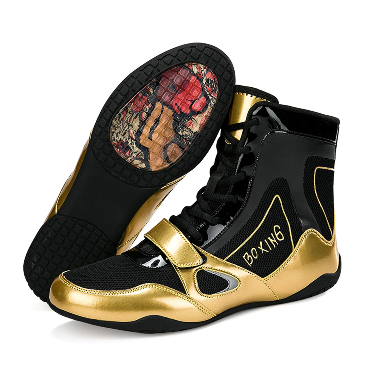 

Large Size Men's And Women's Boxing Wrestling Fighting Shoes Lightweight Non-Slip Sanda Training Shoes Fighting Shoes