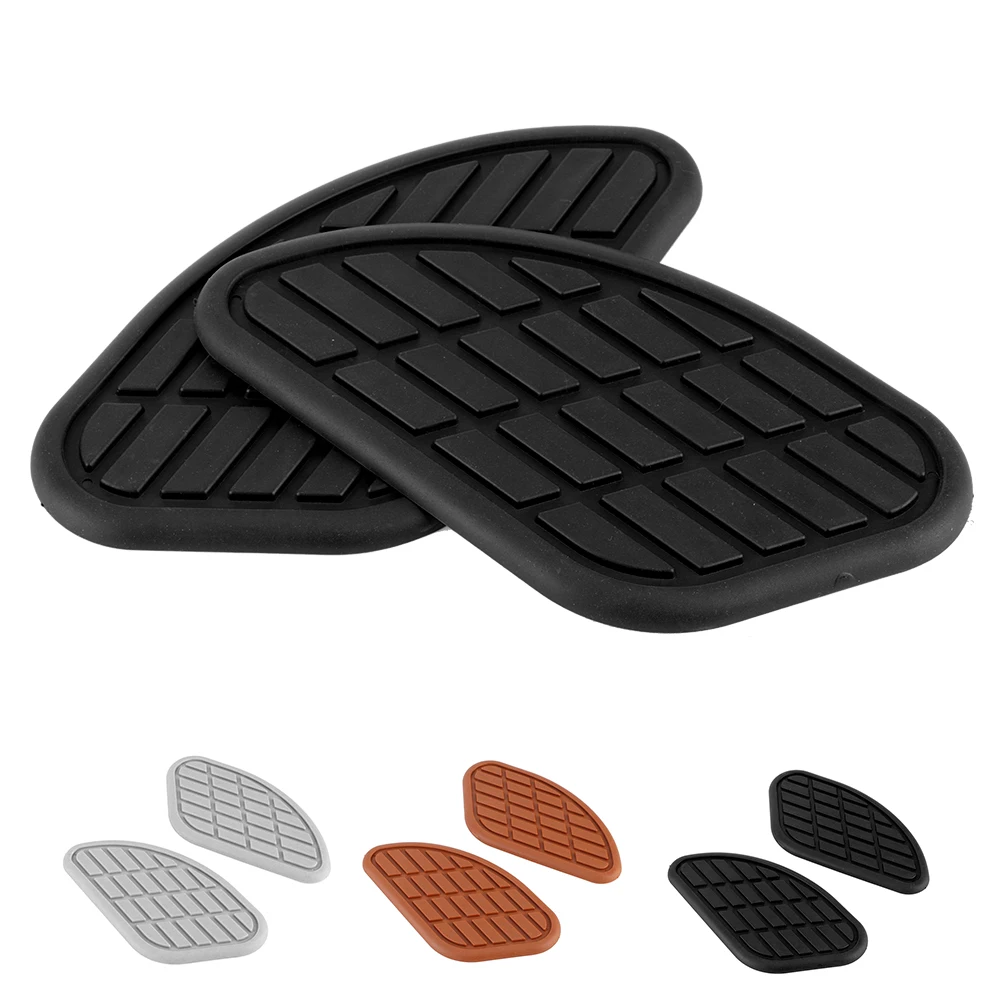 Motorcycle  Pad Fuel  Protector Pair of Motorcycle Fuel  Traction Pad Protector Vintage Universal Knee Grip Decals image 4