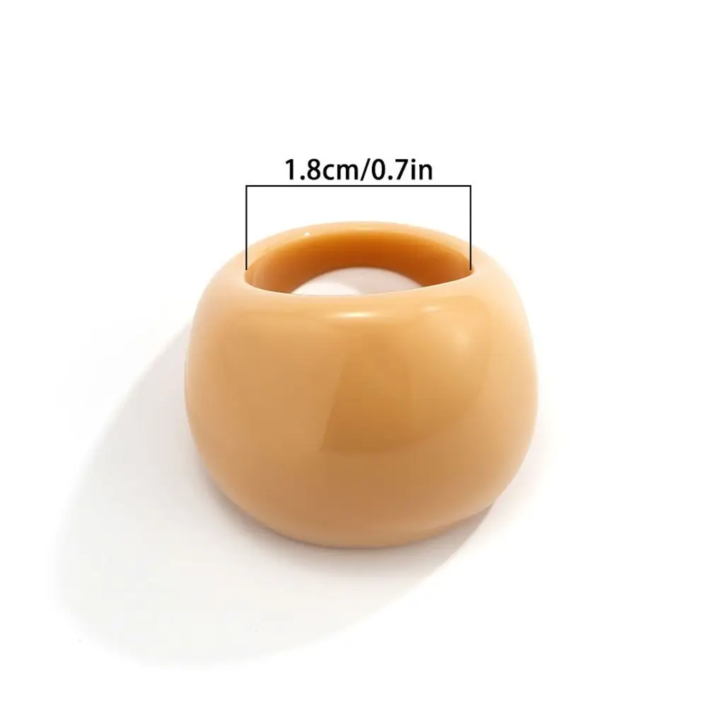 Classic Candy Color Acrylic Ring Exaggerated Geometric Ring Hand Jewelry Wholesale Women's Accessories image 6