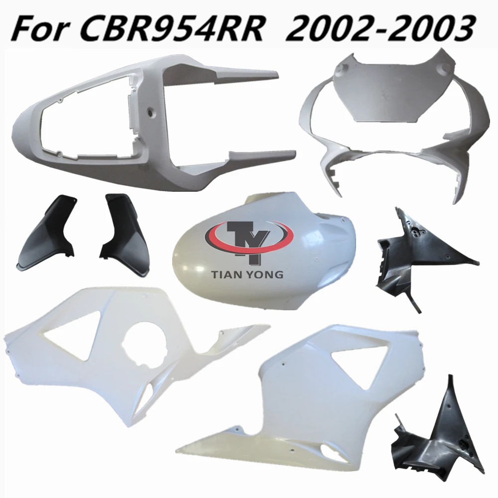 Injectie Plastic onderdelen Voor CBR954RR 2002 2003 CBR 954 RR CBR 954 Motorfiets Ongeverfd Carrosserie Kuip Componenten ABS