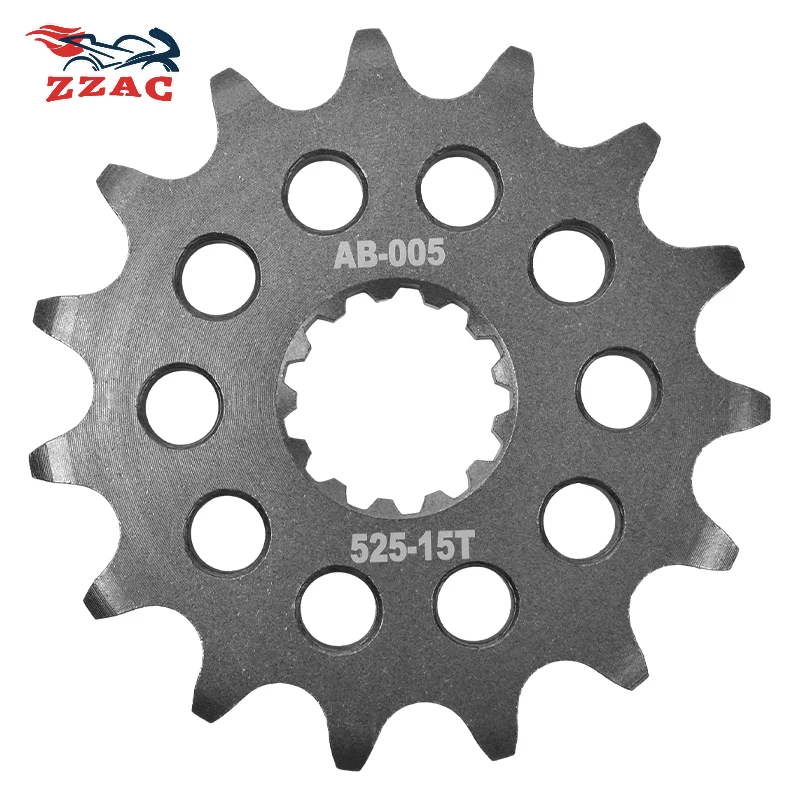 15T 16T Motorcycle Front Sprocket For Kawasaki W650 ZR750 ZR-7 ZR-7S ZR-7R ZR-7RR ZX750 Ninja 20CrMnTi Small Gear Fit 525 Chain