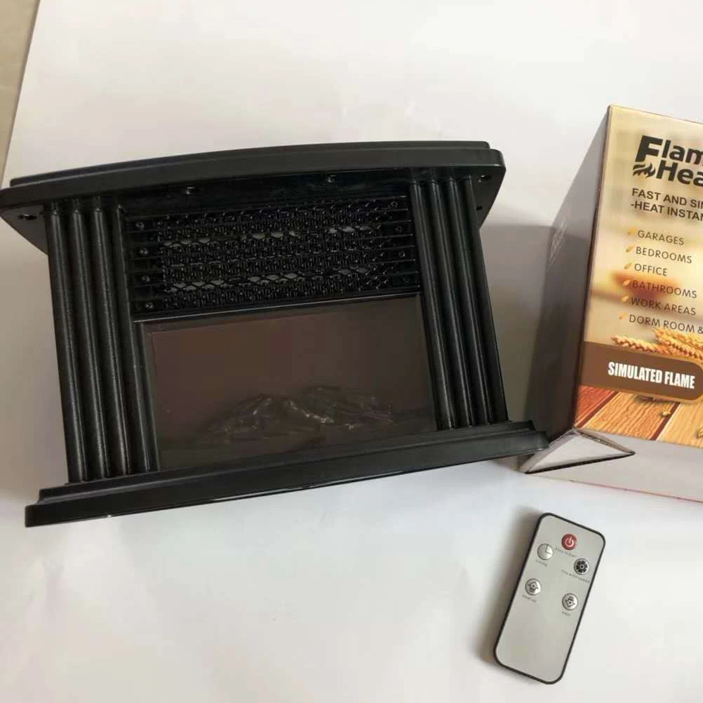 

F5 Small Mini Fireplace Mini Electric Fireplace Tabletop Lamp Portable Heater Room Heater Space Heater Flame Night Light Heater