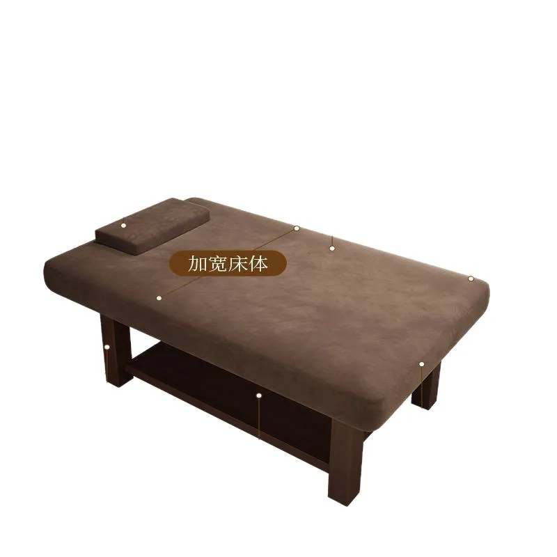 Physiotherapy 90 wide 100 120 wide/SPA integrated widened Solid wood beauty bed Extra large Thai massage