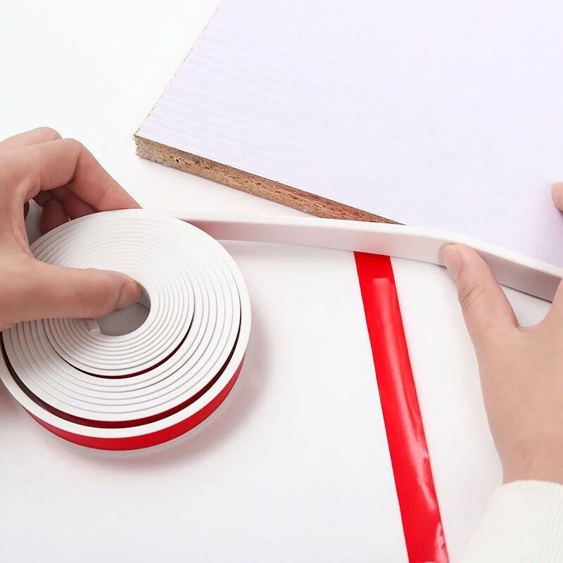 U-Shape Flexible Edge Banding 5M Self-Adhesive Wood Board Veneer Edging Protector Cabinet Furniture Repair Restoration Corner