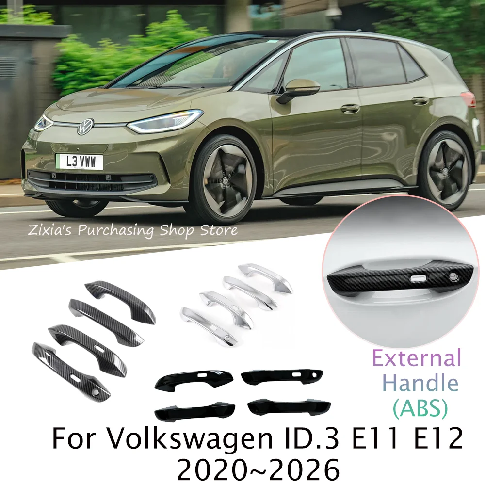 

Для Volkswagen VW ID.3 E11 E12 2020 ~ 2026 2021 2022 2023 2024 2025 RHD LHD внешняя дверная ручка защитная крышка против царапин декоративные аксессуары