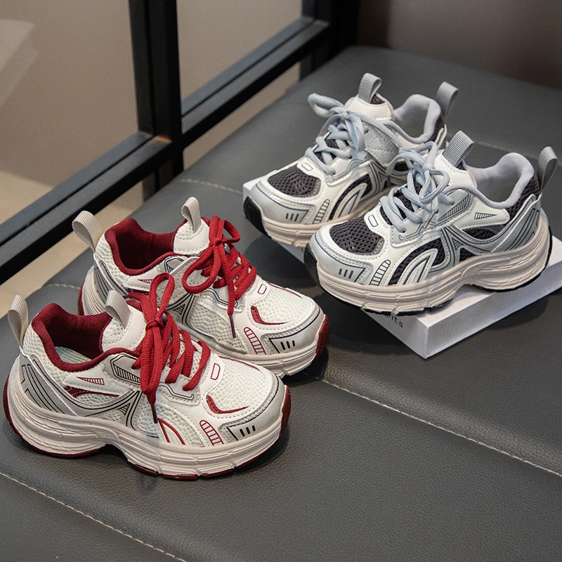 

2025 детские массивные кроссовки для мальчиков и девочек, детские походные теннисные кроссовки, новые легкие дышащие повседневные кроссовки для малышей