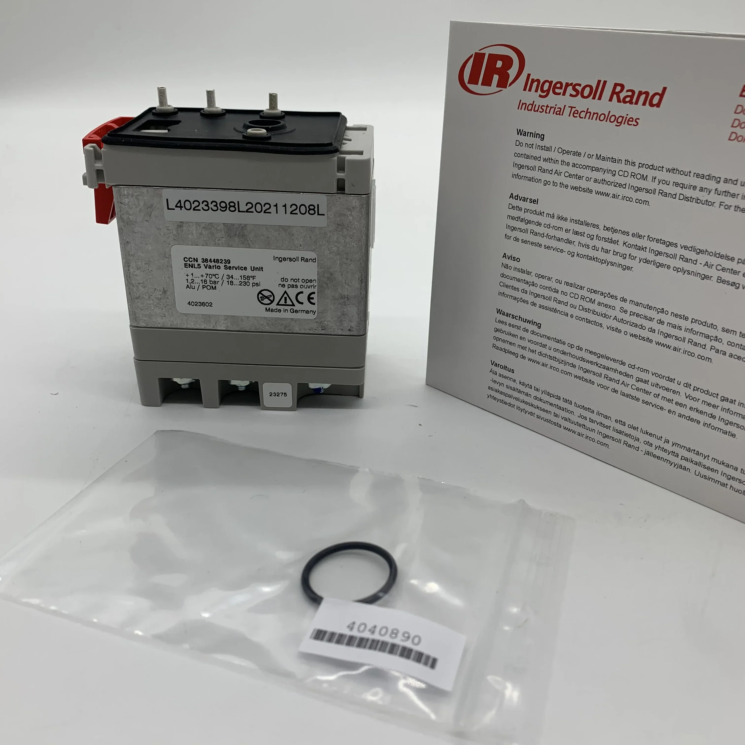 peças do compressor de ar de parafuso do kit de válvula ingersoll rand 38448239