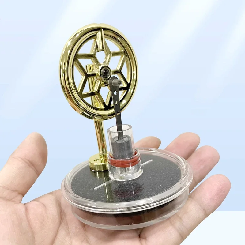 Mini modelo de motor Stirling de diferencia de baja temperatura, modelo de motor de pistón de potencia de vapor, juguete para regalo Experimental