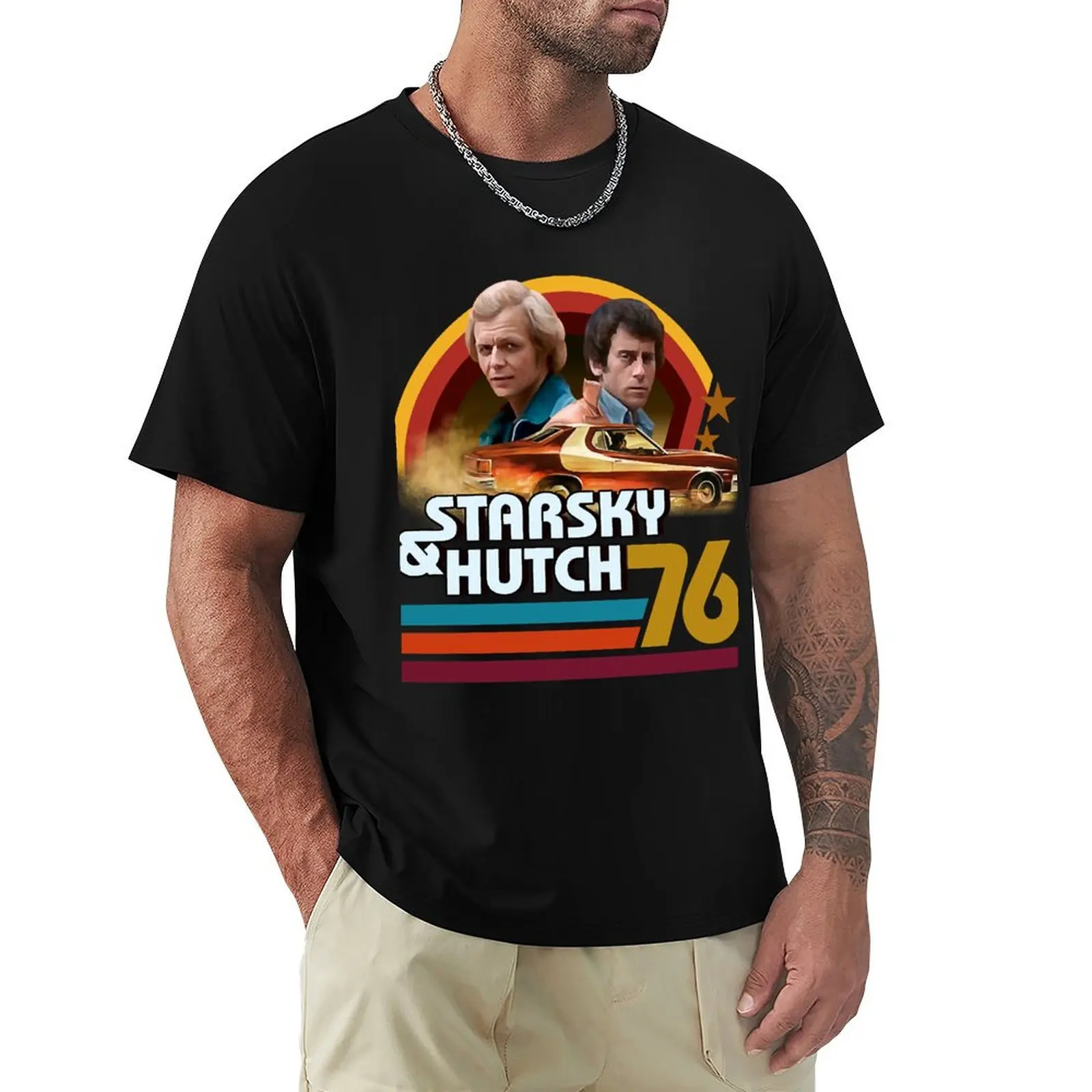 

Starsky and hutch T-Shirt Classic Basic Casual T-Shirt