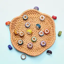 DIY Crafts Acrylic Circle Loose Beads 10Pcs 12mm Jewelry Making Accessories Charm Pendant Necklace Bracelet Wholesale