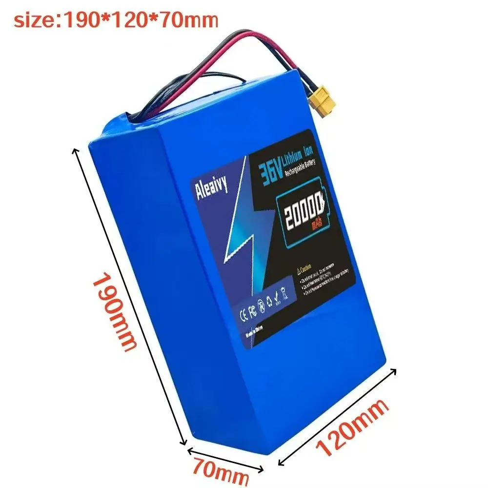 

Quality10S6P 36V 20000mAh 18650 Lithium Battery Pack For, 36V 20Ah High Capacity Long Range Replacement Battery With BMS