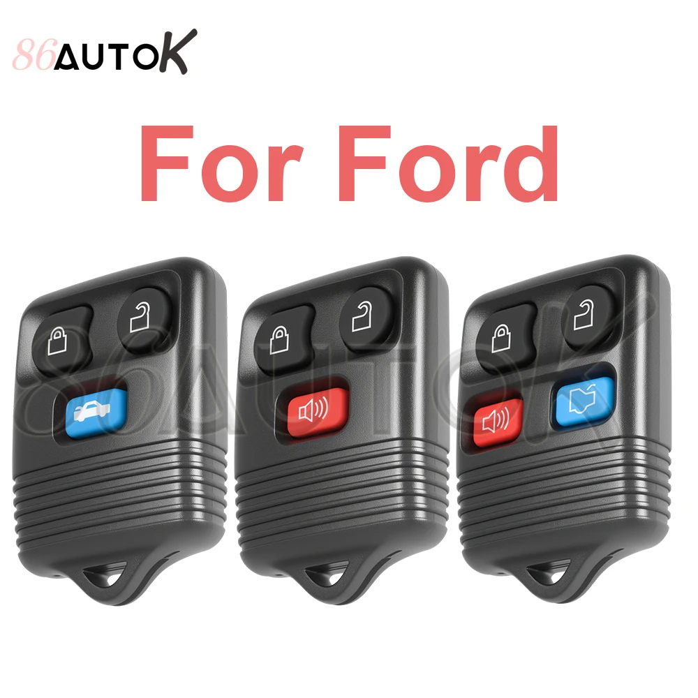 Car Remote Key Case Shell Replacement For Ford Focus Escape Mustang Explorer For Lincoln – Keyless Entry Fob Cover 3/4 Button