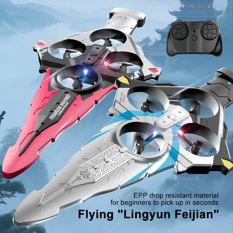 Smart Gesture Sensing Handheld Takeoff Remote Control Quadcopter Sword Toy 2.4G 3D Roll Circling Around EPP Material RC Drone