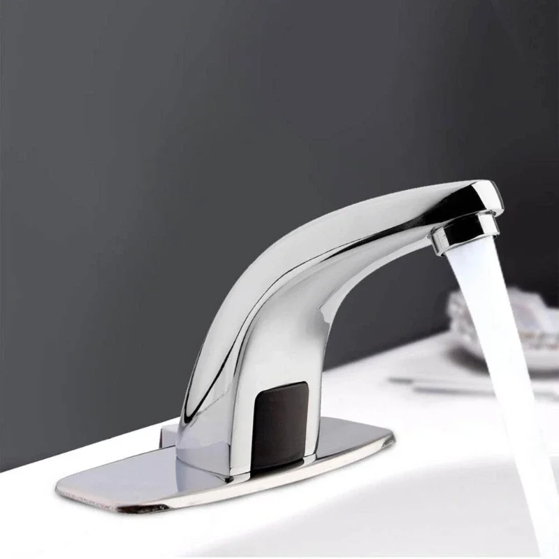 

Bathroom Induction Tap Automatic Faucets Touchless Water Saving Sink Faucets for School Home Hotel Public Place