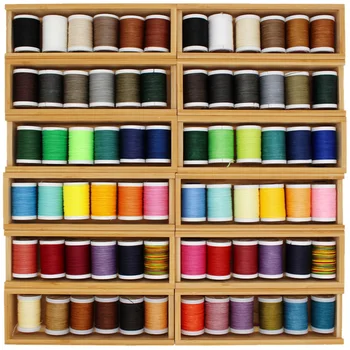 0.35-0.8mm Yuvarlak Mumlu Iplik Polyester Kordon Balmumu Kaplamalı Dizeleri Örgülü Bilezikler için DIY Aksesuarları veya Deri El Sanatları Dikiş