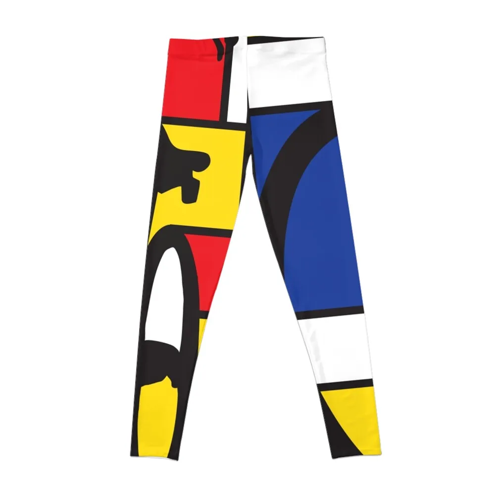 Mondrian Bicycle art Leggings sports tennis for Women gym leggings for Women