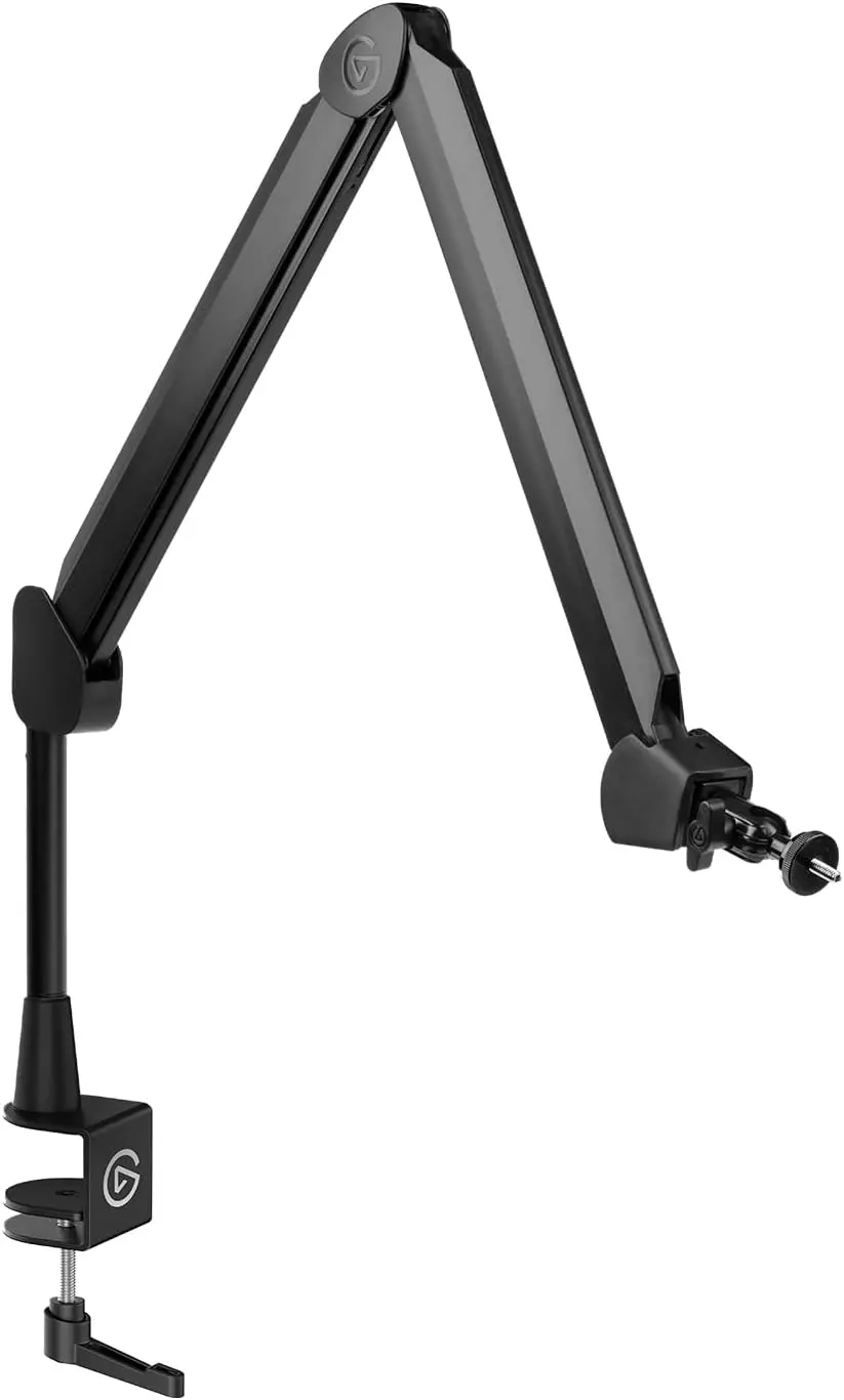 

Premium Adjustable Microphone Boom Arm with Cable Management, Perfect for Streaming, Gaming, and Home Office