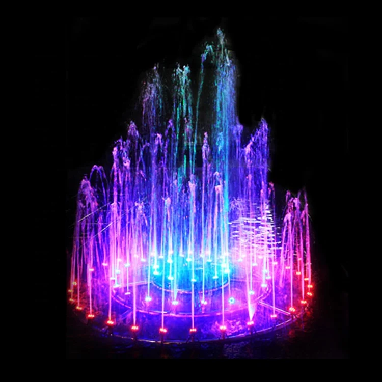 

Full set outdoor home garden lake patio decorative modern small round stainless steel dancing music water fountain